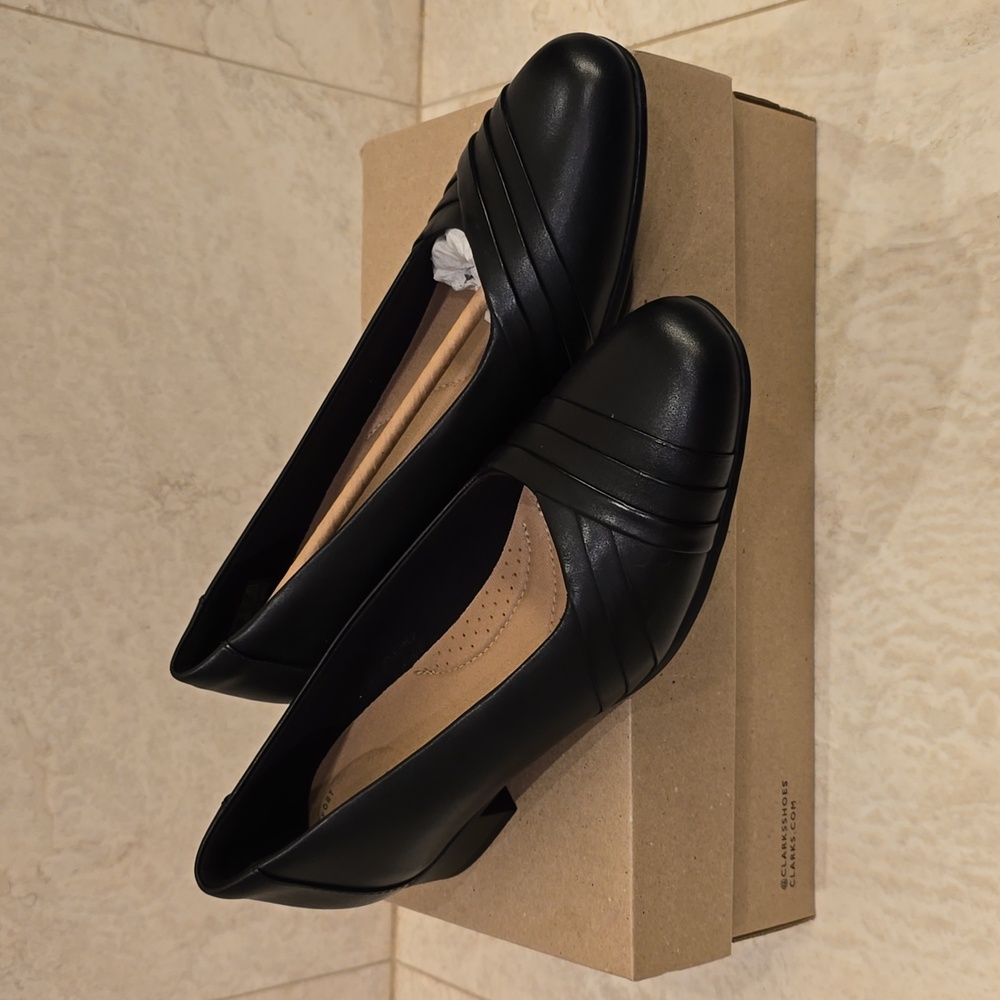Clarks Collection Juliet Petra Flat Shoes Black